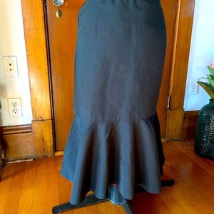 1950s black mermaid wiggle skirt rare